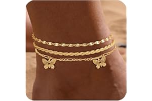 XFSRG Bracelet Cheville Femme Doré Élégant en Acier Inoxydable Chaine de Cheville Bijoux Mode pour Toutes Occasions