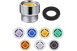 KLOPINXINGH 8 Packs Shower Flow Restrictor Shower Head Flow Restrictor Shower Flow Reducer Limiter Set Shower Restrictors with G1/2 Adapter for Fixed Shower Head and Handheld