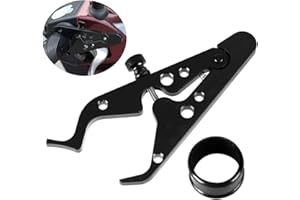 Locisne Aide Universelle d'accélérateur de Moto, poignée de Pince de contrôle de croisière d'assistance de Verrouillage de Moto avec Anneau en Silicone