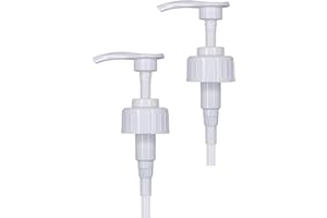 IBEX MART 38mm White Pelican Pump Dispenser For 5 Liter Container Pack of 2, Dispenses 5ml Dose 5ltr Pump Hand Soap Dispenser