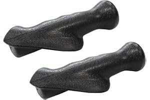 FabaCare Komfort Rollatoren Handgriffe, ergonomisch geformt, Gummihandgriffe, Rollatorengriff, Rollatorenhalter, Rechts und Links, Handfasser für Mobilitätshilfe, Puffer, 125x22 mm, ein Paar GR-S