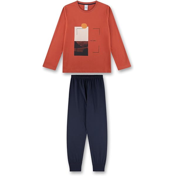 Sanetta Jungen-Schlafanzug Grün - Bequemer Baumwoll-Pyjama Für Erholsamen Schlaf (Nachhaltig & Fair)