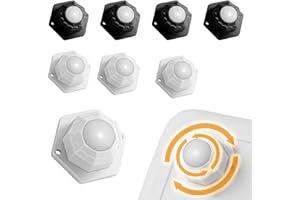 SVOCK 8 sztuk kółek do urządzeń gospodarstwa domowego, przenoszenie mebli z kółkami materiał nylonowy, samoprzylepne kółka obrotowe, samoprzylepne kółka do małych mebli, kółka meblowe do przyborów