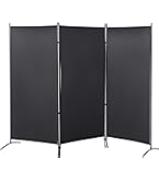 Paravent De Séparation En Tissu - Gris Anthracite 150x190cm - QUICK STAR NEUF