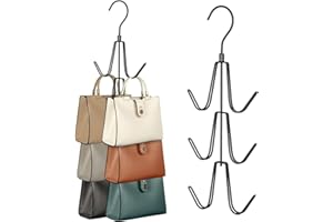 Greyoe Perchas Multifuncionales para Bufandas y Corbatas - 2 Unidades, Soporte para Bolsos, Cinturones, Ganchos de Honda, Organizador