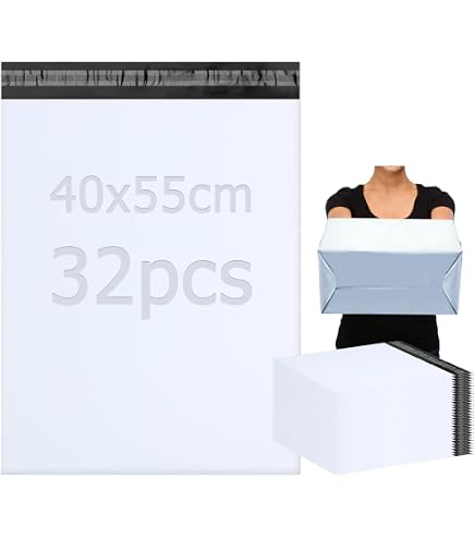 Produktbild von GoodMarkt Folien-Versandtaschen Selbstklebend – 26x35 Cm, 100 Stück, Wasserfest, Reißfest, Für Kleidung & Co.