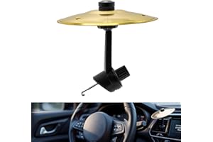 AUOQZ Car Crash Cymbal Air Vent, Mini Drum Cymbals for Car Vent Creative Funny Metal Musical Instrument Finger Cymbal Cars Ornaments to Make Your Driving More Fun