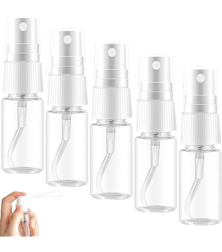 GrWisdAT 6x20 Ml Sprühflaschen Set - Kleine Reise-Parfümflaschen, Nachfüllbar & Auslaufsicher (transparent)