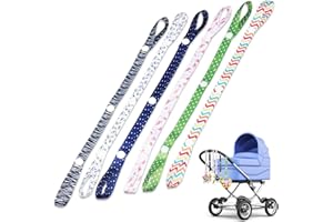 LYMYBETY Baby Toy Strap Leash 6 Packs,Adjustable Stroller Pacifier Strap Hanging Toys Leash Anti-Drop Belt (6 Patterns)