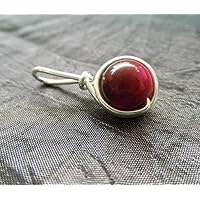 Filigraner Kettenanhänger Edelstein Tigerauge rot