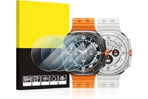 SPGUARD Pack of 4 Screen Protectors for Galaxy Watch Ultra 47 mm, Anti-Scratch High Clear Glass Screen Protector Accessories for Galaxy Watch Ultra 47 mm