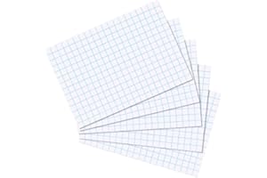 Herlitz fiszki w formacie A4/A5/A6/A7/A8, 100 sztuk A7 kariert biały