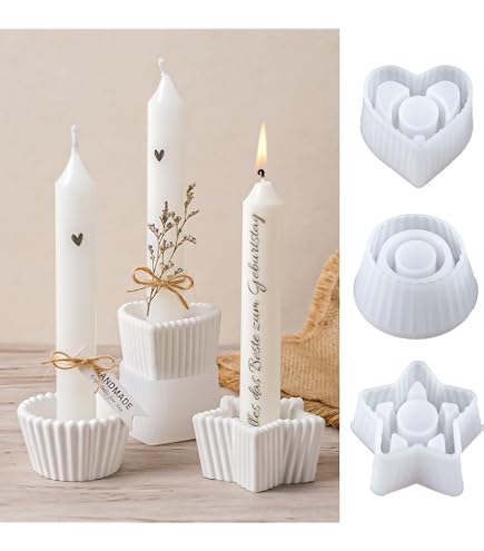 Silikonformen Gießformen Weihnachten, 4 Stück Anhänger