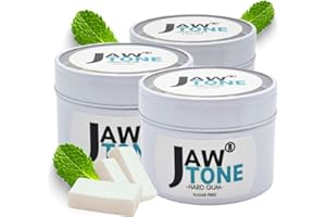 JawTone™ – Exercice Visage et Jawline Gommes dures Style mastic Menthe 3 mois