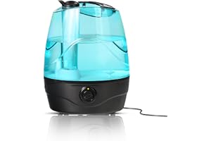 NexLev Cool Mist Humidifier 3.5L For Office, Indoor Plants, Baby Nursery Quiet Operation Works 44Hrs on Low Setting 360° Nozzle Auto Shut-Off Adjustable Knob Leak Proof HU-01