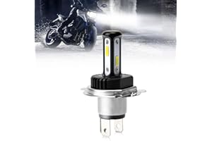 OPL5 H4 LED Motorcycle Headlight Bulb, 3 Sides 360-degree Full Light H4 LED Bulb, 5000LM 35W 6000K Extremely Bright White, All-in-one Plug and Play H4 LED Motorcycle Conversion Kit (1 PCS)