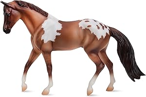 Bandai Breyer Freedom Series Red Dun Pintaloosa Horse Model, 15cm 1:12 Scale Red Dun Pintaloosa Horse Toy, Hand Painted Breyer Horse Toys Collectable Figures As Great Horse Gifts For Girls And Boys