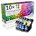 Produktbild N.T.T.® 10 x Stück XL Druckerpatronen kompatibel zu Brother LC-121 LC-123 LC-125 LC-127 XL DCP-J4110 DW 4110 MFC-J4410 DW 4510 DW 4610 4710 DW Mit Chip