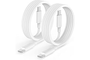 Nebite USB C to USB C Charger Cable 2Pack 1.8M, iPhone Charger Cable 15/16 Fast Charging Lead, Type C Charging Wire for iPhone16/16 Pro/15/15 Plus/15 Pro/15 Pro Max, iPad Pro/Air/Mini,Mac