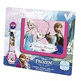 Disney: Die Eiskönigin Armbanduhr + Geldbörse Geschenkset Kinder Uhr Anna Elsa