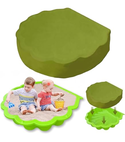 Zand en Water Schelp - Zandbak 87 X 78 cm - Groen - 20x78x87 cm Zand en Water Schelp - Zandbak 87 X 78 cm - Groen - 20x78x87 cm