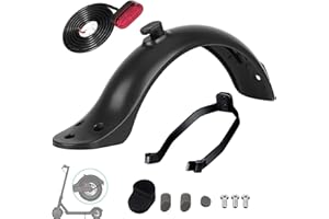 ZUMLLOMA Guardabarros Trasero M365 Soporte de Guardabarros Trasero&Luz Trasera,con Tornillos Y Tuercas, Scooter Accesorio, Adecuado para Xiaomi M365 / M365 Pro Scooter