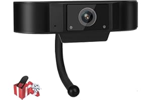 WIWACAM Full HD Video Webcam, 1080P Web Camera mit Mikrofon für Computer PC Laptop Desktop MAC, USB Plug and Play, sichere Qualität fürs Homeoffice und Videokonferenz Zoom Webex Slack mit Abdeckung