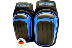 CHAPS & MORE Premium Knieschoner Arbeit mit Profi Gel-Ring + Memory-Schaum I Haftende Antirutsch Beschichtung innen I Deutsches patentiertes Engineering Knieschutz f Bau Fliesen Pflaster Garten Handwerk Industrie
