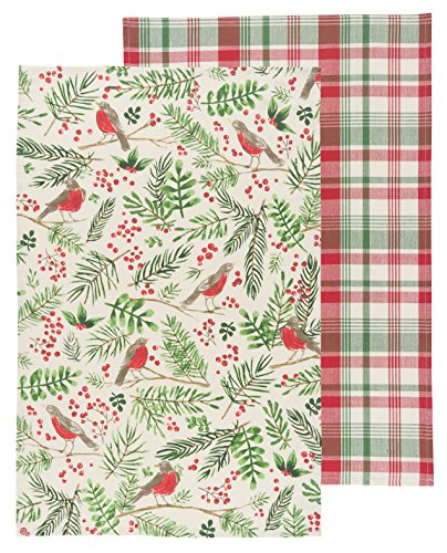 Preisvergleich Produktbild Now Designs Geschirrtuch Wintersong Print & Plaid