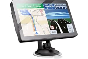 HEYOUTH 9 Pouce GPS Voiture,GPS Poids Lourds,Auto Navigation avec HD Écran Tactile,Multi-Languages Guidage Vocale 2025 Cartographie EU Installée Mise à Jour Gratuite à Vie,pour Auto,Camion,Poids Lourd