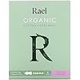 Rael, Organic Cotton Cover Pads, Extra Long Overnight, 6 Count