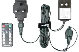 FESTIVE LIGHTS ConnectGo Small Transformer, UK Plug, Green Cable (Connect Go Only) with Remote Control
