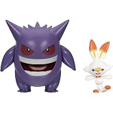 Pokemon Fig&uuml;r Seti Gengar ve Scorbunny &ndash; 5 ve 10 cm - Yeni Resmi Pokemon Oyuncak 2024