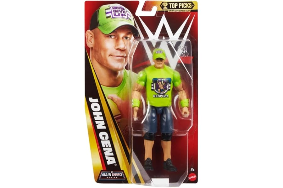 WWE John Cena 2026 Mattel Main Event Series Top Picks Wrestling Action Figure Toy The Retirement Tour