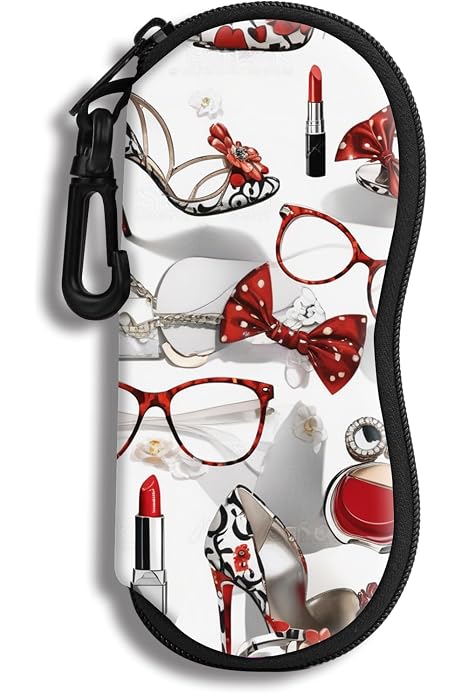 Étui à Lunettes Molshine En Néoprène - Souple, Avec Crochet Et Fermeture éclair