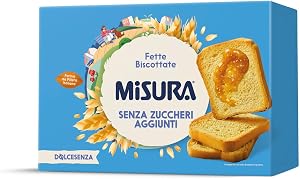 Misura Protein Fette Biscottate | Ricche di Fibre e Proteine Vegetali | Packaging con Carta Certificata FSC| Confezione da 320 grammi