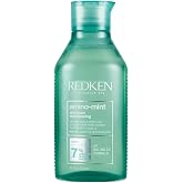 Redken, Amino Mint Anti-Grease Shampoo Cleanses and Purifies Oily and Long Sensitive Hair, Refreshes Roots and Weightless, Am