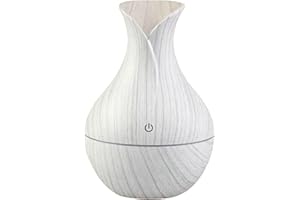 INFINITLIVING Humidificador y Difusor de Aroma Mini | Silencioso, Elegante y Compacto | Ideal para Aromaterapia Aceites Esenciales, Yoga, Dormitorios Infantiles Bebés | Regalos Originales (Blanco)