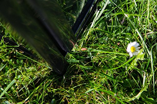 Schwarze schwere stabile Laterne H: 60cm Windlicht Stalllaterne Metalllaterne - 4