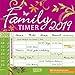 Family Timer - Floral (BK) 224219 2019: Broschürenkalender mit Ferienterminen by
