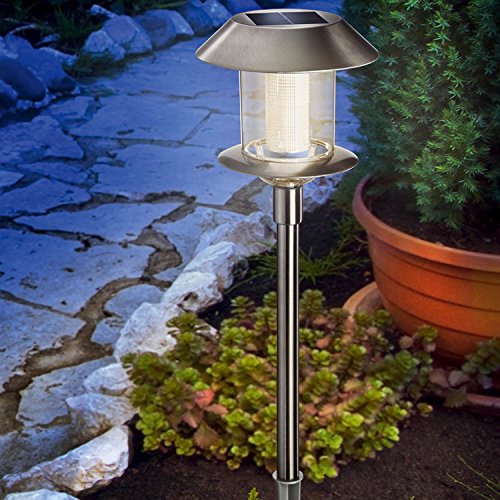 Esotec Solarleuchte Swing aus Edelstahl, Lichtfarbe warmweiß 102071 - 2