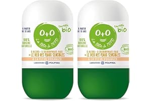 LA TÊTE À TOTO POUPINA - Le Déodorant Enfant Bio 100% Naturel Spécial peaux sensibles Dès 10 ans, Huile de Coco, Aloe, poudre de Bambou, Pierre d'Alun, Fabriqué en France - Lot 2x50 mL Fleur d'oranger