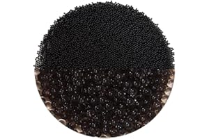 trendfinding 100 g de granulés retenant l'eau Noir, granulométrie 1.5-2 mm, décoration pour Fleurs et Plantes, 10 litres très économique, Utilisation Polyvalente