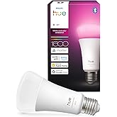 Philips Hue LED A67 lamba, beyaz ve renkli ambiyans, E27 duy, 11,8 W, tam spektrumlu ışık 1000 K-20000 K, 1600 l&uuml;men, kısılab