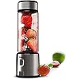 AGARO Galaxy Portable Blender, Portable Hand Blender For Kitchen, 450ml, For Smoothies, Shakes, 126W, 3000 mAh Battery, USB Rechargeable, Stainless Steel Blade.