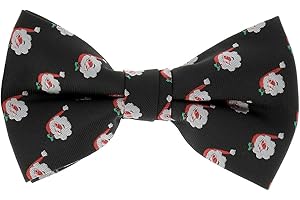 cravateSlim Weihnachten Fliege Schwarze Weihnachtsmann