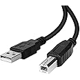 USB 2.0 Printer Cable, USB 2.0 Type B Lead A Male to B Male For Printers (1 Meter)