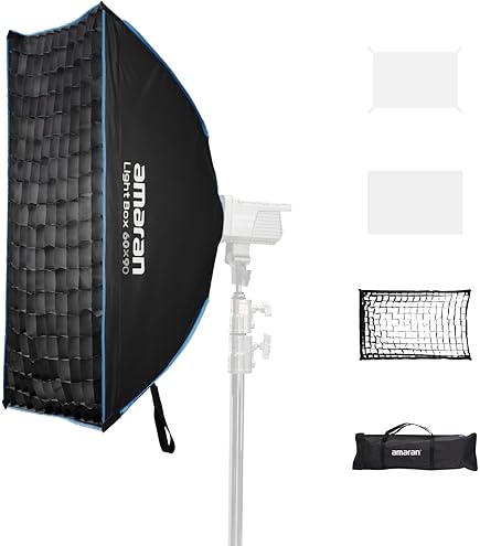Softbox Studio Softbox Walimex Pro Orange Line 22x90 Cm - Boîte à Lumière Avec Grille Et Masque équipement Studio Professionnel