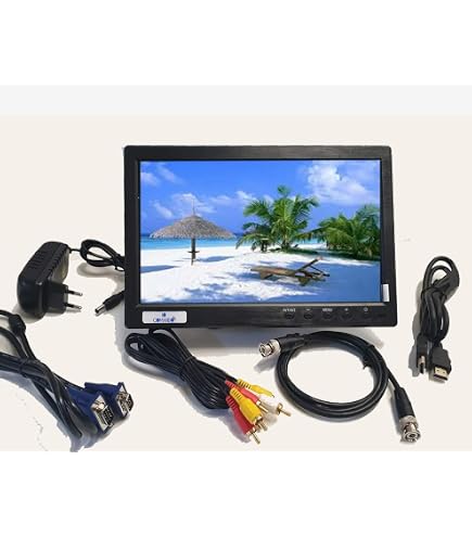 Monitor Poggiatesta Auto 7 Pollici TFT LCD a Colori con 2 Ingressi Video AV, Mon