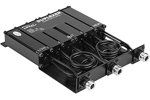 BEWINNER Diplexer a doppia cavità VHF da 25 W per ripetitore radio-N-connettore radio wireless Gestione della potenza a 25 V RF Design a 6 cavità-Duplex per migliorare il segnale di comunicazione wireless